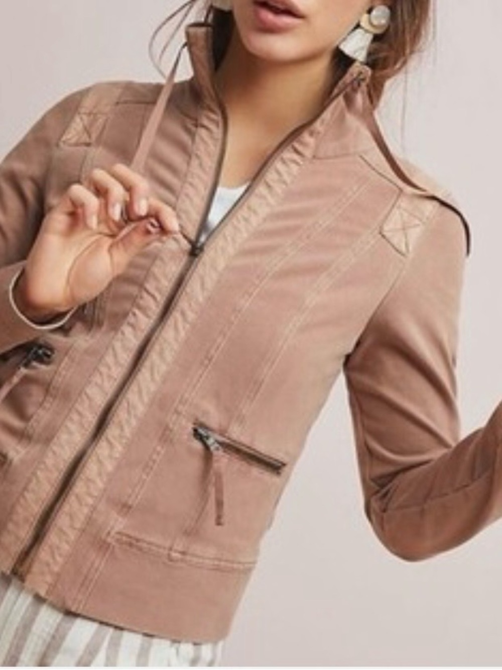 Marrakech at Anthropologie Freewheeling Knit Moto Jacket | 1X | GUC